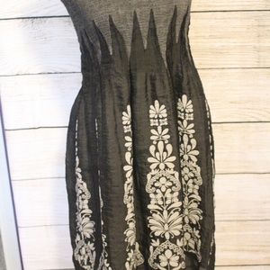 ⚡Vintage Gorgeous Grey Strapless Pull on Dress OS